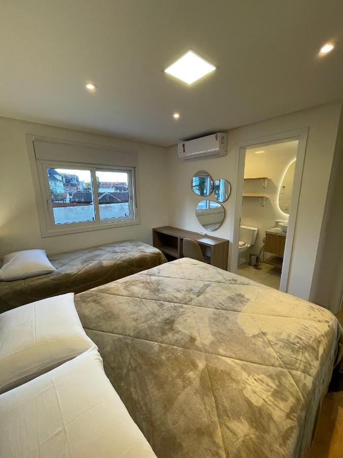 Apartamento Espetacular, 2 Suites, A 30M Da Rua Coberta 格拉玛多 外观 照片